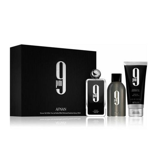 Afnan 9 Gift Set – EDP 100ml + Shower Gel 200ml + Deodorant 250ml